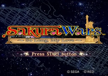 Sakura Wars - So Long, My Love screen shot title